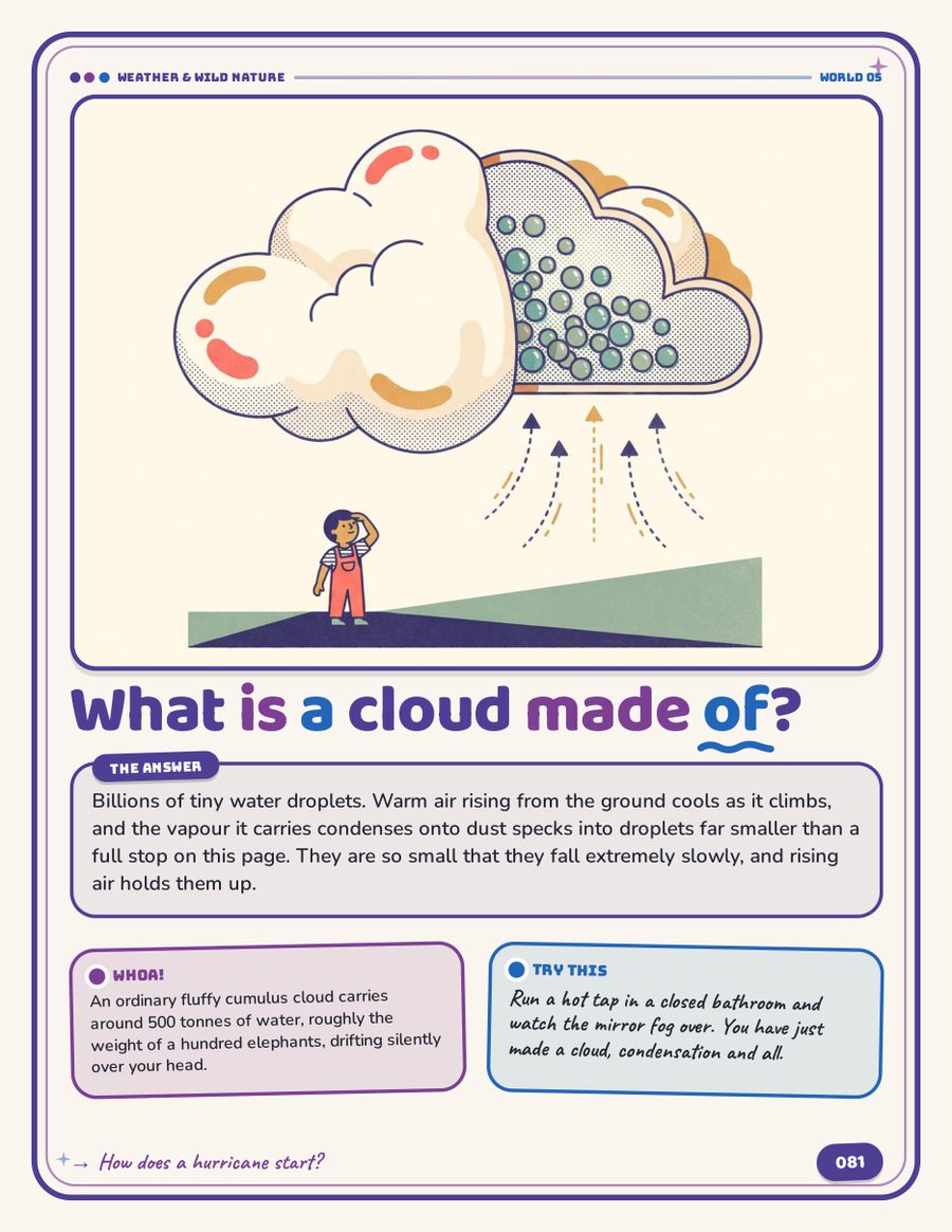 Illustrated page from The Big Because