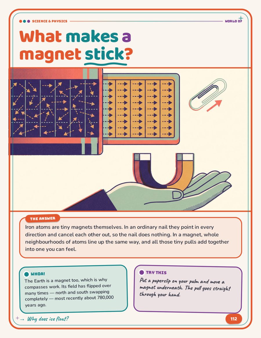 Illustrated page from The Big Because