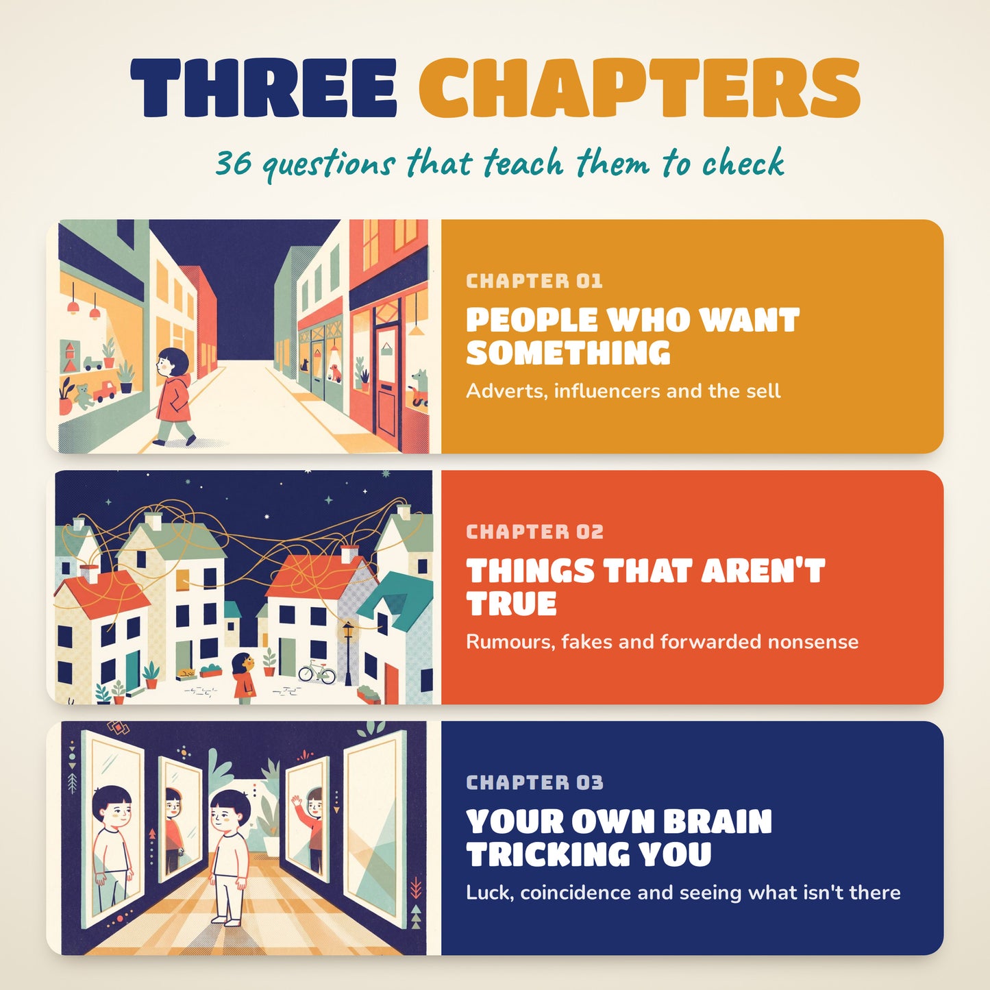 04: The three chapters of Don't Be Fooled about adverts, fake news and brain tricks
