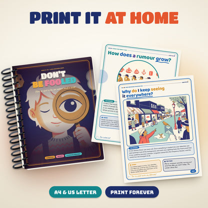 05: Don't Be Fooled printed at home with loose printable pages
