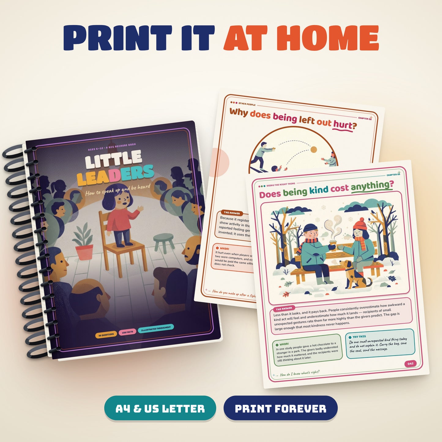 05: Little Leaders printed at home with loose printable pages
