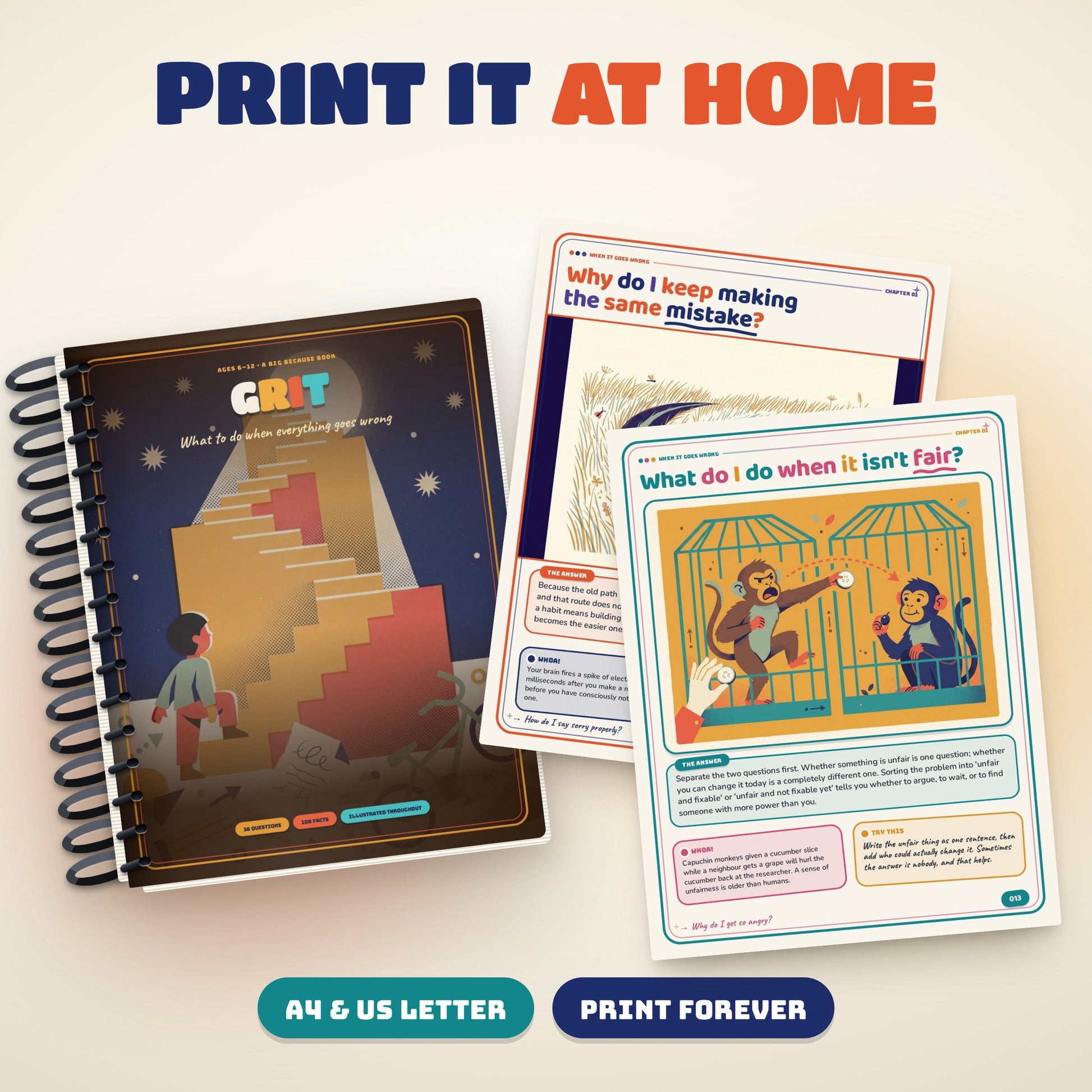 05: GRIT printed at home with loose printable pages
